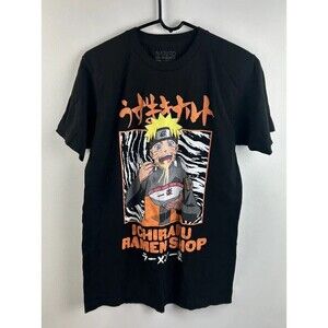Naruto Shippuden Men's Ichiraku Ramen Shop Graphic T-Shirt Size Medium